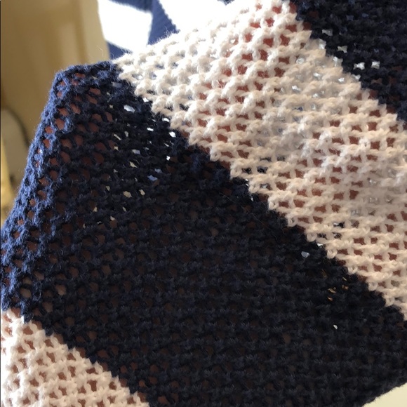 NWOT Old Navy Sweater Blue & White w/ Stripe Sz SP - Picture 9 of 9